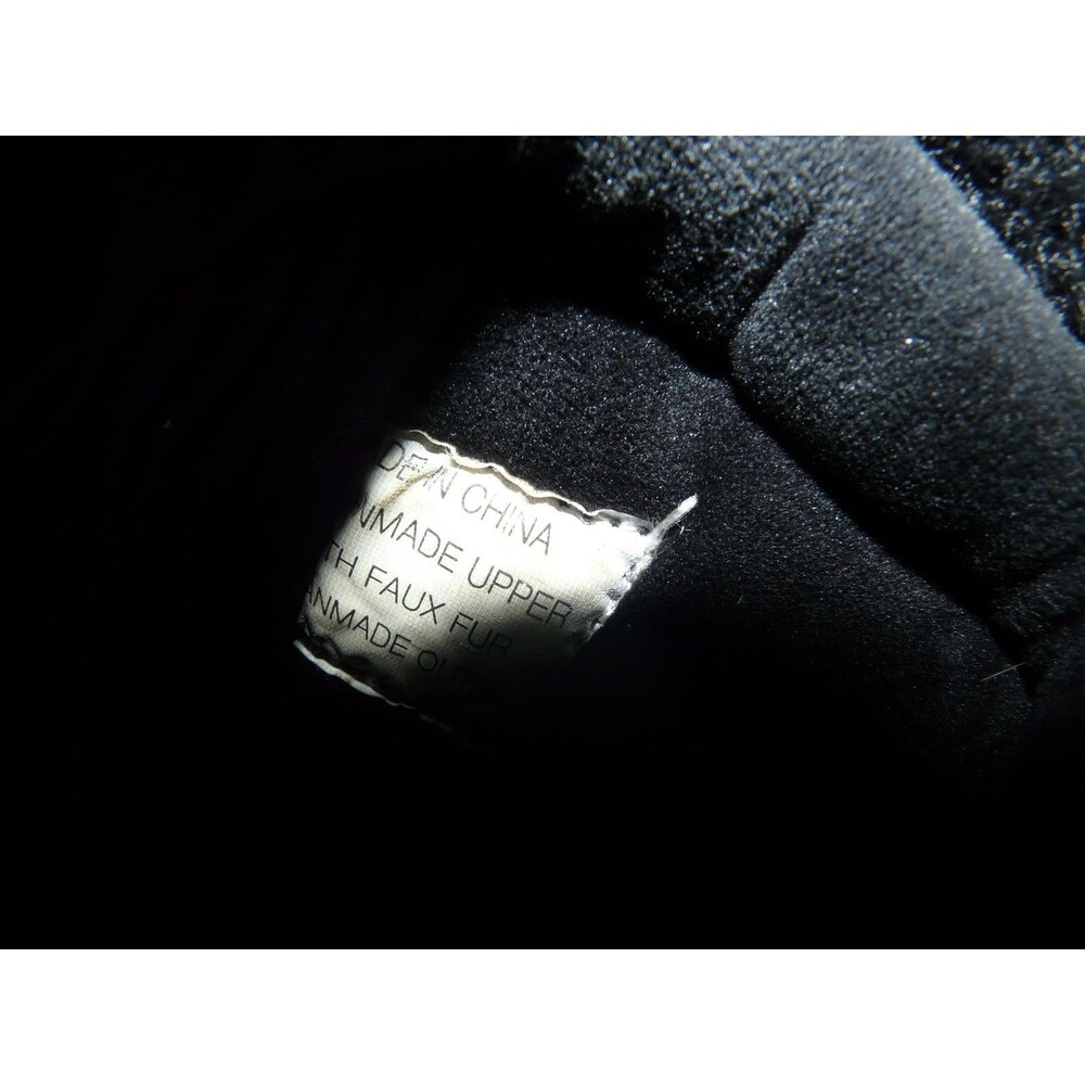 Michael Kors Zelda Monogram Logo Snow Boots w/ Faux Fur Black - Women's Size 6 - Picture 10 of 10